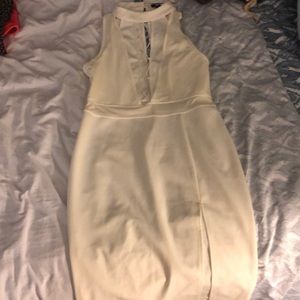 White bodycon dress